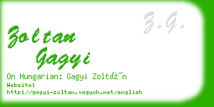 zoltan gagyi business card